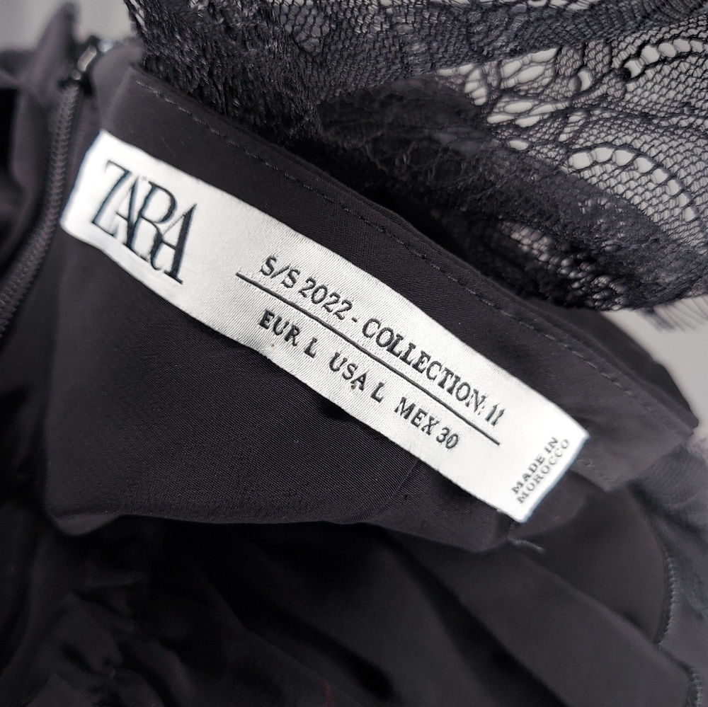 Zara Black Asymmetrical Skirt - Picture 7 of 8